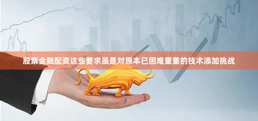 股票金融配资这些要求虽是对原本已困难重重的技术添加挑战